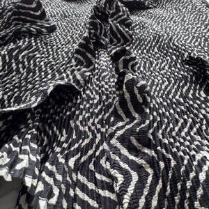 Bolero Ruffle Top - Black & White - Size M